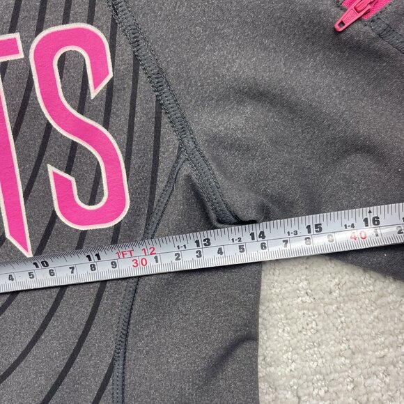 Y2K Joshua Perets Full Zip Tech Hoodie Emo Goth 2000's Sz Small Grey / Pink - Picture 7 of 12